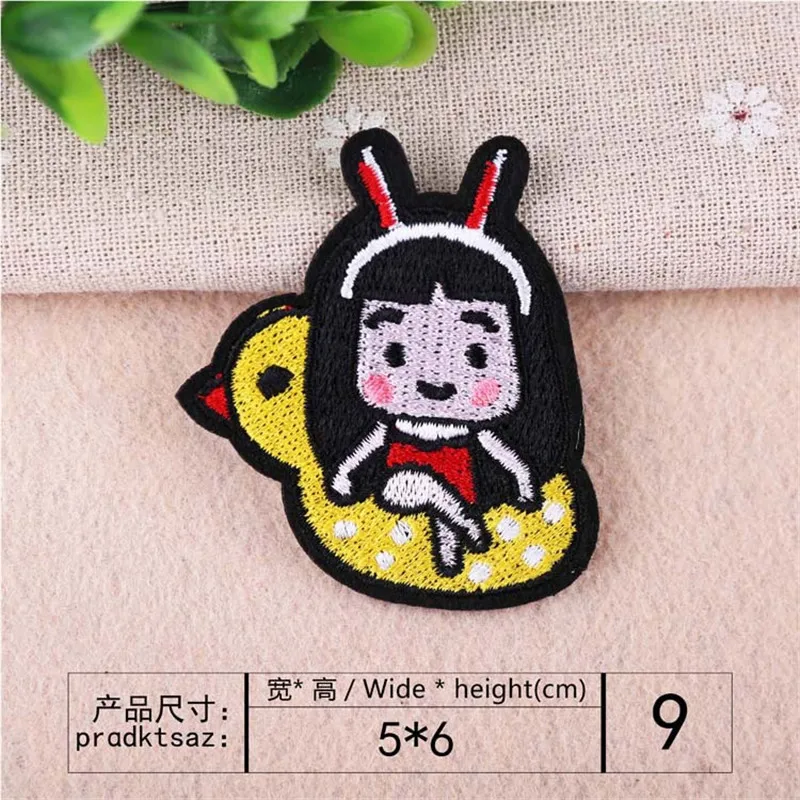 بقع كرتونية مطرزة للملابس ، مكواة على زينة ، ألماس ، عين قوس قزح ، حب ، قنفذ ، متفجرات ، بقع رخيصة تصنعها بنفسك ، 10- #5