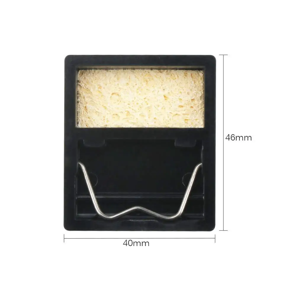 Ferro de solda elétrico Stand Holder, estação de suporte metálico com moldura de esponja de solda, tipo Y pequeno e simples