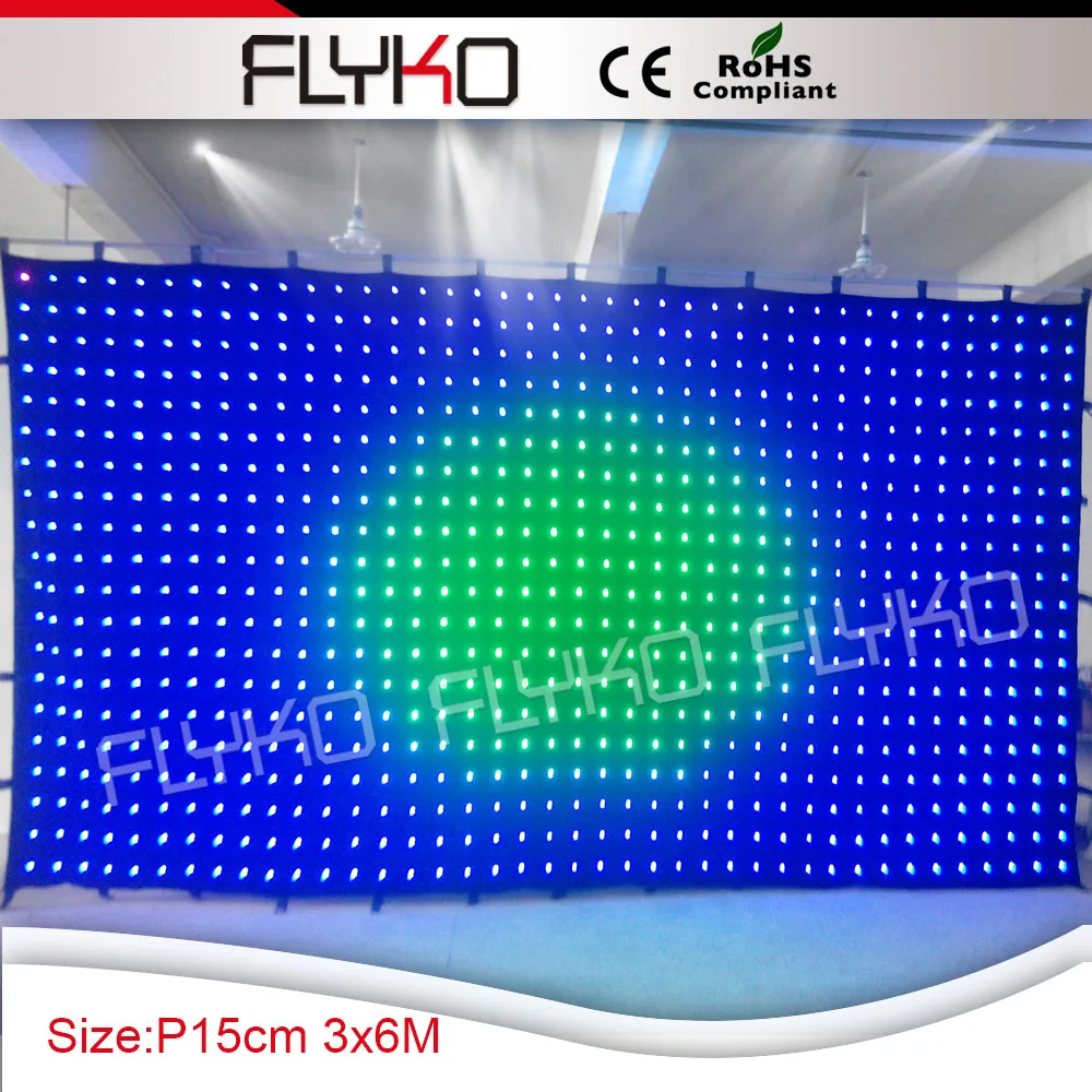 new products  flexible led curtain display DMX led light video curtain sd controller