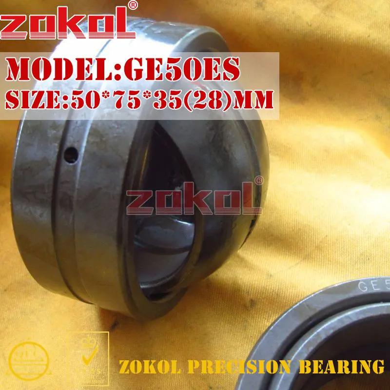 

Подшипник ZOKOL GE50ES радиальный Сферический Гладкий подшипник 50*75*35(28) мм