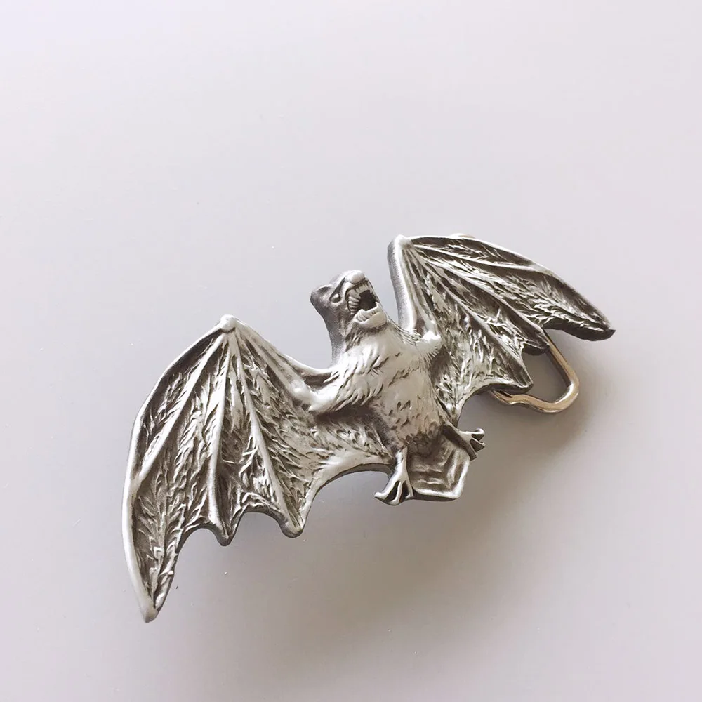 Großhandel Einzelhandel Verteilen Neue Vintage Stil 3D Cut Fledermaus Gürtel Schnalle Freies Verschiffen Auf Lager auch in die UNS
