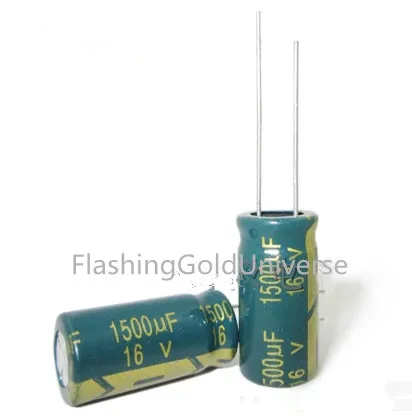 16V 1500UF 1500UF 16V High frequency low resistance  Aluminum Electrolytic Capacitors Size:10X20 best quality New origina