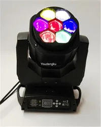 Faisceau à Tête Mobile LED RGBW 4 en 1 pour DJ, Design de Scène de ix, 7x15W, 10 Pièces