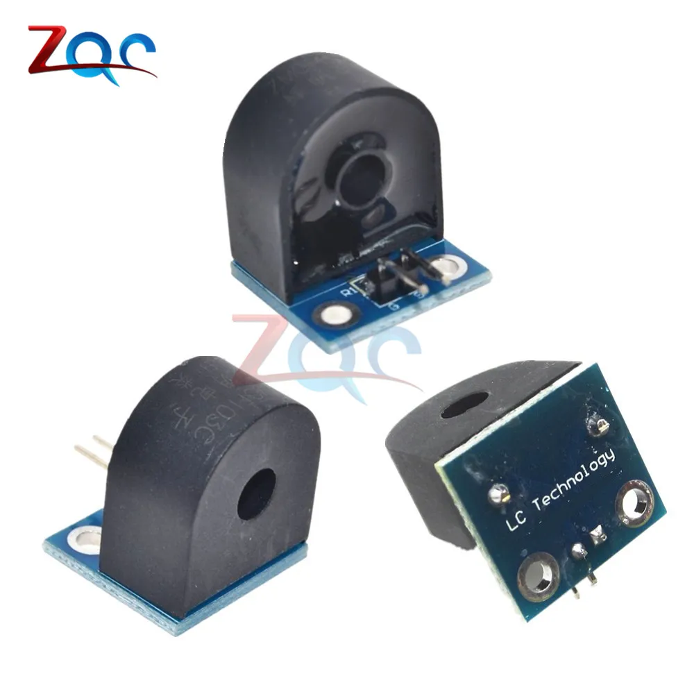 Módulo de Sensor de transformador de corriente de CA monofásico, rango 5A, ZMCT103C, para Arduino