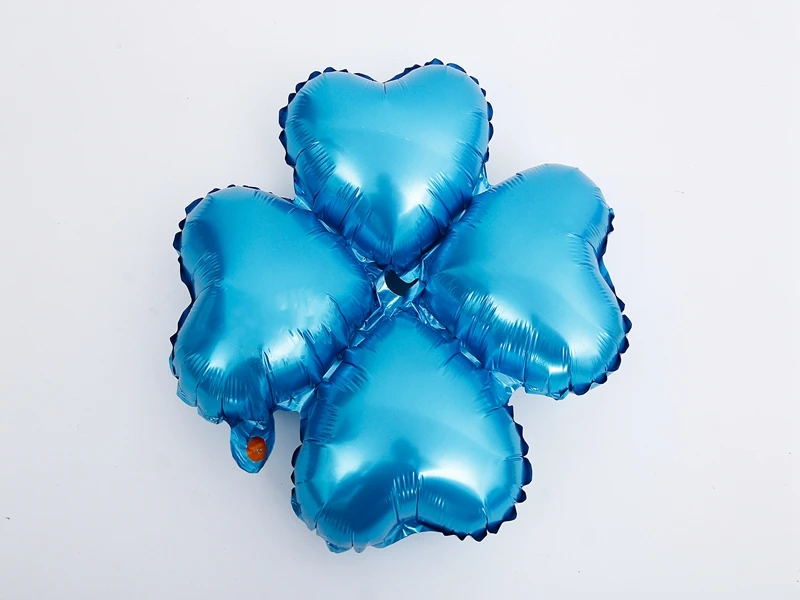 500pcs/lot Fast shipping 4 Petals 18inch Aluminum Foil Balloons Four Leaf Clover Balloon For Wedding Party decoration