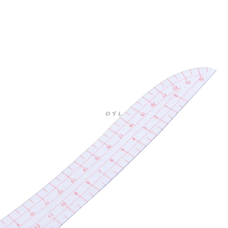 Sewing Ruler Comma Shaped French Curve Plastic Tailor Drawing Craft Tool DIY