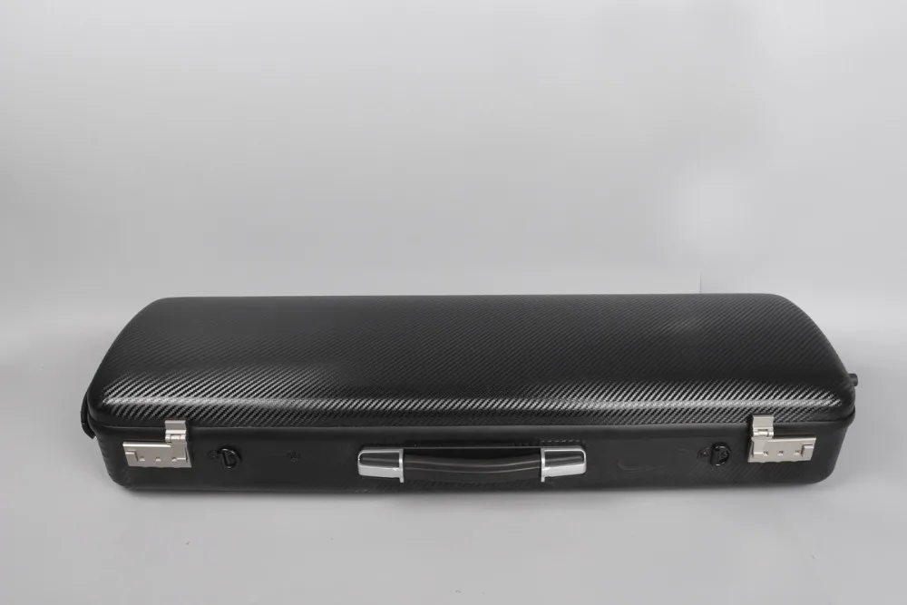 Violin Case carbon Fiber 4/4 Rectangle Strong  white   Sheet bag Code Lock