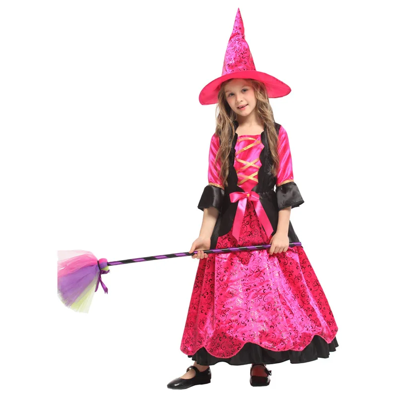 Nowy Rok Boże Narodzenie Karnawał Wielkanoc Halloween Kostium czarownicy dla dzieci Dziewczyny Sala balowa Fancy Dress Dzieci Księżniczka Cosplay Ubrania