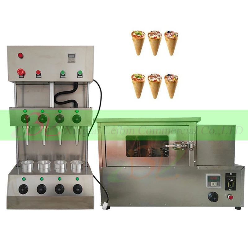 

Most Popular High Quality Automatic Crispy Sugar Wafer Kono Pizza Cone Making Baking Oven Equipment Pizza Cono Machine