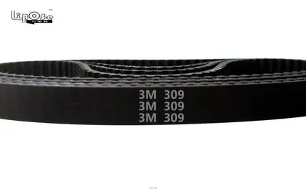 

5 pieces/pack HTD3M timing belt length 309mm teeth 103 width 9mm rubber closed-loop 309-3M for shredder S3M 309 HTD 3M pulley
