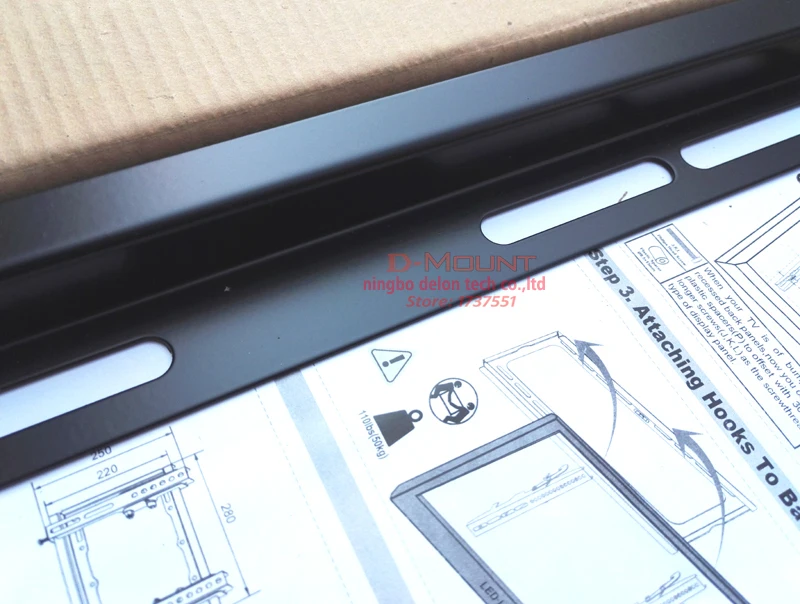 PTB-6044HT 23"-55" 50" Metall Universal 50kg Vesa 400x400 Panel LCD Wandmontage TV-Lift-Mechanismus Halterung neigbar 12