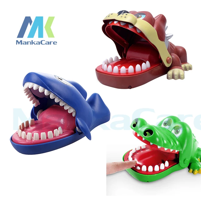 

Finger bite toy 1 Dog+1 Shark+1 Crocodile Funny Snapping Family Challenge Game Kids Push Teeth Toy Children Kid's Toy Gifts