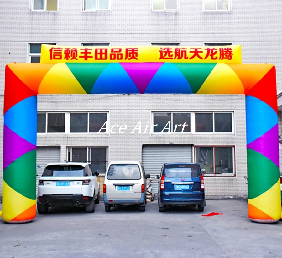 

Attractive Advertising Archway Inflatable Square Entrance Arch Gantry With Logo For Car Promotion