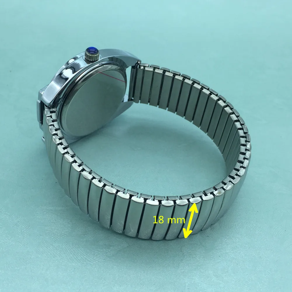 Tactile Watch for Blind People--Battery Operated(Expansion Band, Blue Dial)