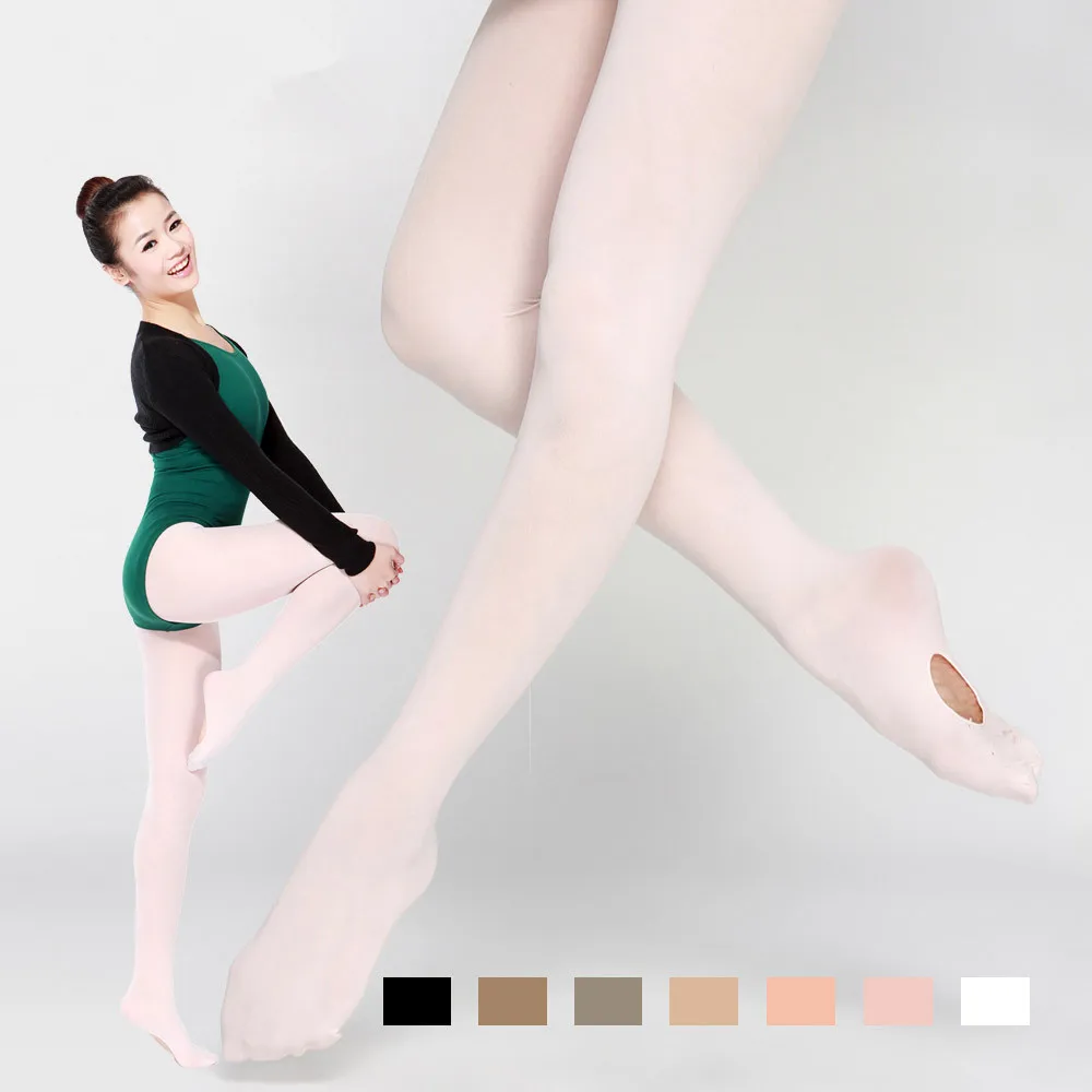 2015ขายร้อนกำมะหยี่ผู้ใหญ่ถุงเท้าเต้น Panty Hose Professional ถุงเท้าบัลเล่ต์เต้นรำ Ballerina Professional Leggings ผู้หญิง T-2002