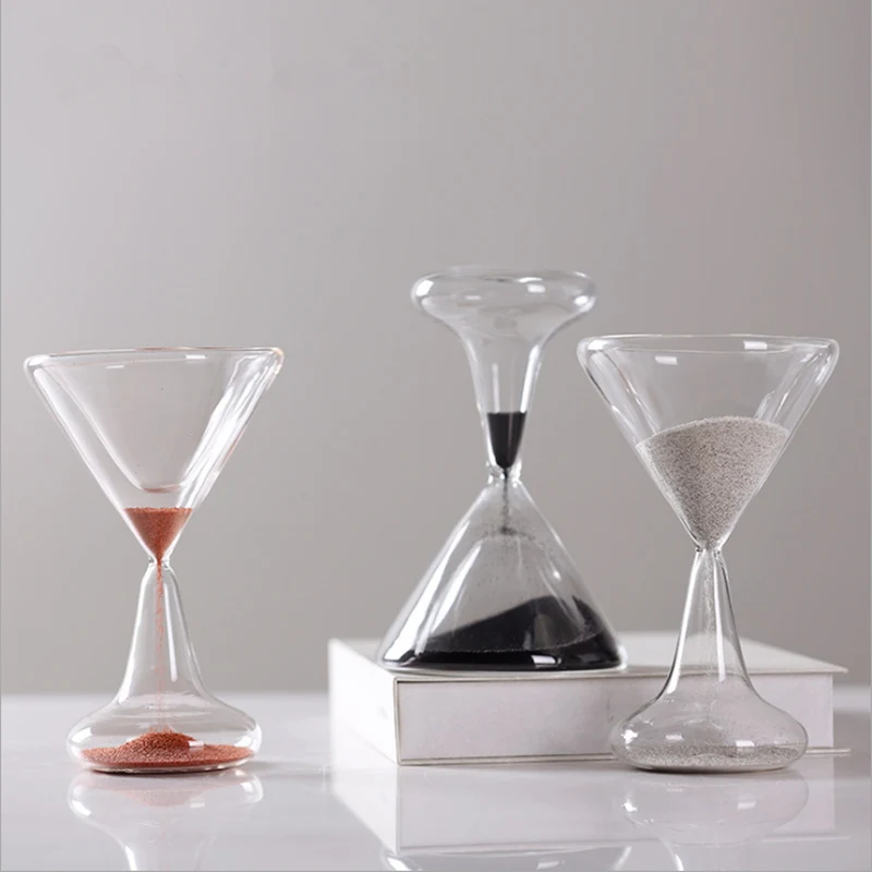 Creative Wineglass Sandglass Sand Clock Hourglass 1 Minute Decorative Household Items Characteristics Arts Gifts Ampulheta