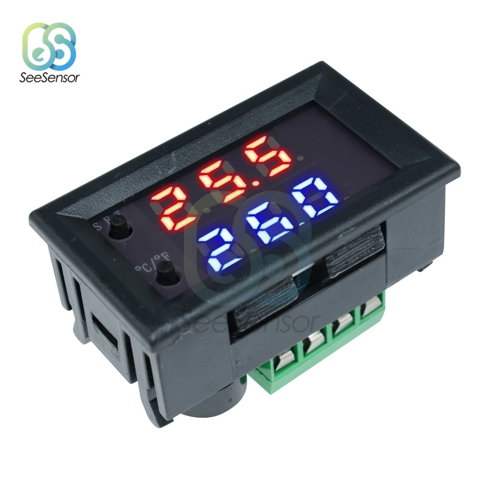 W1209WK W1219 DC 12V LED Digital Thermostat Temperature Control Thermometer Thermo Controller Switch NTC Sensor Probe Cable