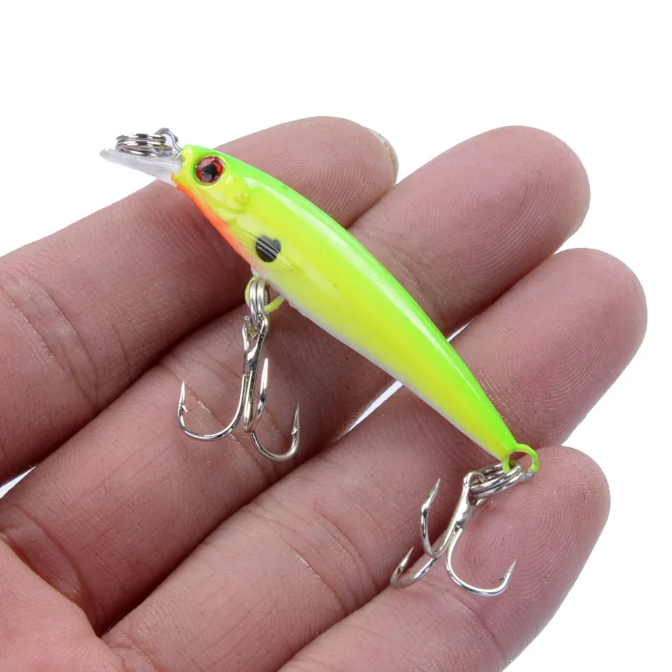 LEOSPORT 1PCS Small Minnow Fishing Lure Tackle 5CM 2.1G Artificial Bait Crankbait Iscas Artificiais Fake Lures