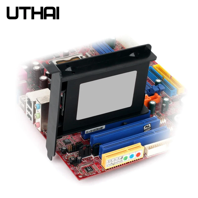 UTHAI G02 PCI Slot 2.5 Inch HDD/SSD  Mounting Bracket Hard Drive Adapter Chassis Rear Bracket Plastic