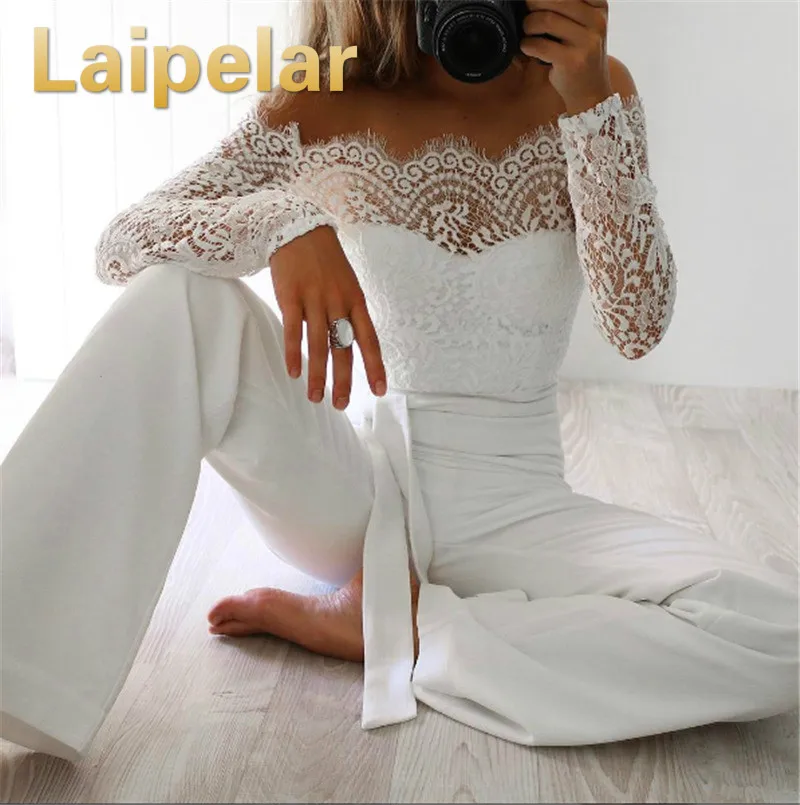 Laipelar Women Clubwear Playsuit Casual Long Sleeve Party Jumpsuit Romper Trousers Pants Fomal Party Clothes NEW Dropshipping