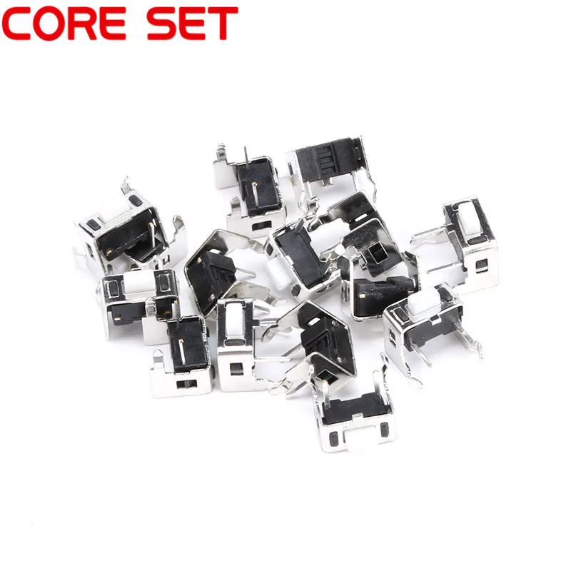 20Pcs/Lot 3x6x5MM Bracket Tact Switch Micro Switch 3*6*5mm keys Side buttons Switch