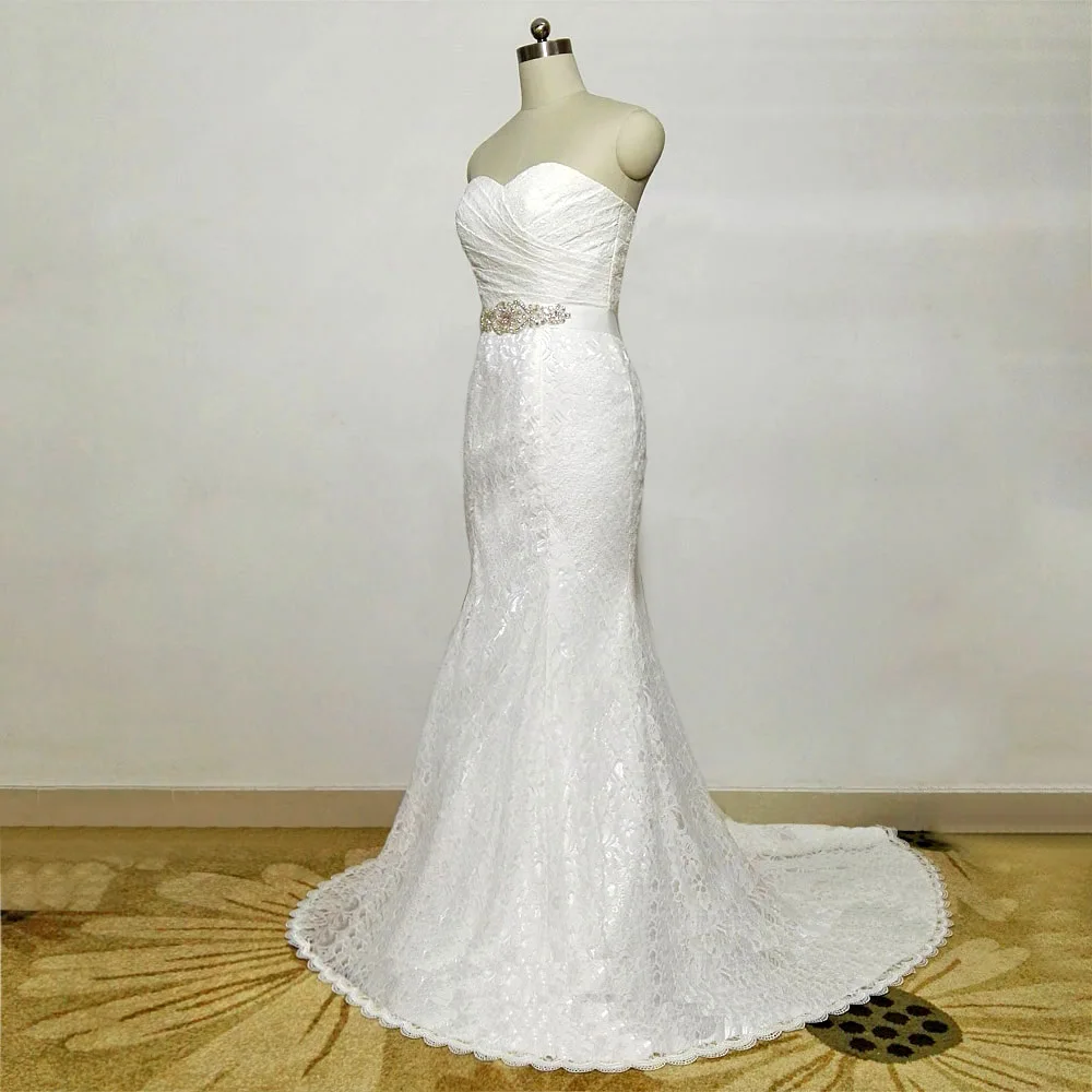 E jue shung branco do vintage rendas sereia vestidos de casamento rendas até voltar baratos vestidos de casamento robe de mariage