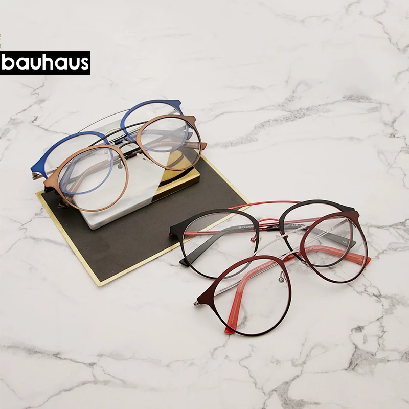 

Women Glasses Frame Men Vintage Design Double Beam Glasses Female Clear Lens Eyewear Unisex Retro Eyeglasses Spectacles