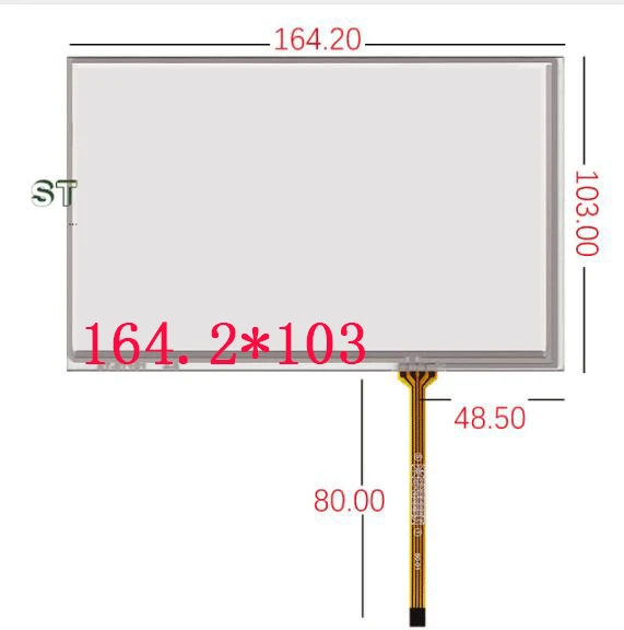 

164,2*103 подлинный новый 7-дюймовый сенсорный экран автомобильный сенсорный экран Innolux AT070TN83V.1 сенсорный экран для рукописного ввода