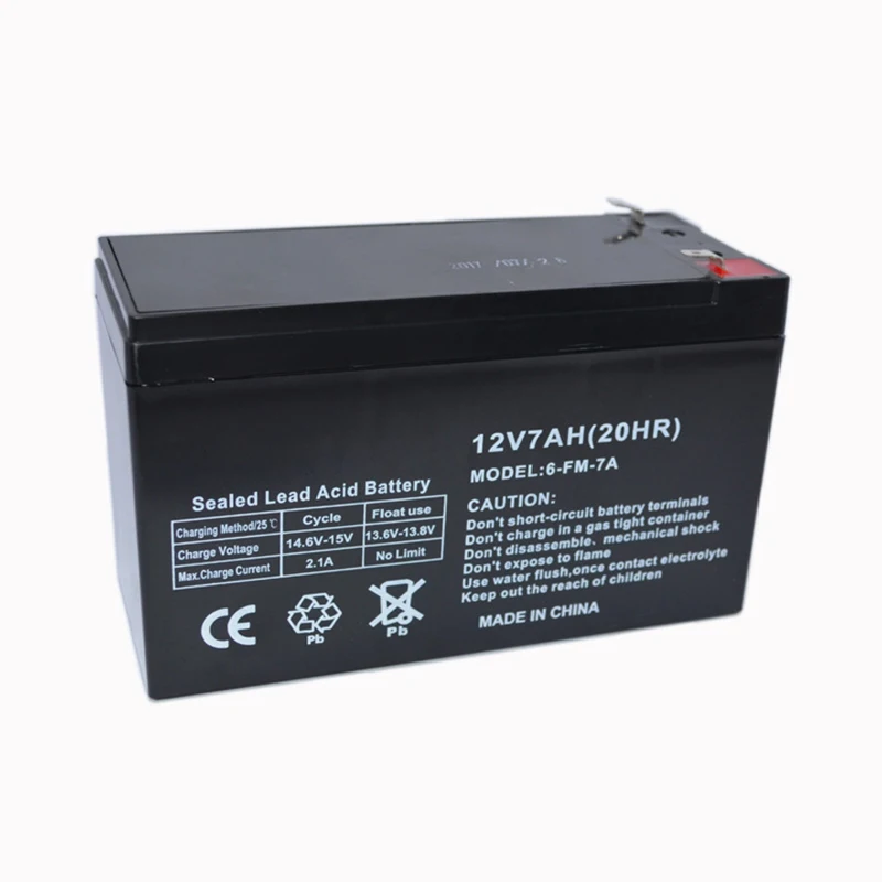 12V 7.0AH Battery Sealed Storage Batteries Lead Acid Rechargeable for Emergency light monitor Children's car