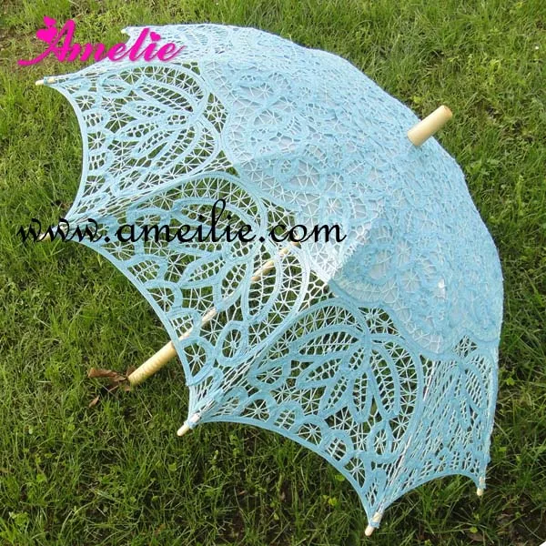 Amelie-Parasol en dentelle fait main, 10 couleurs assorties, décoration de fête de mariage