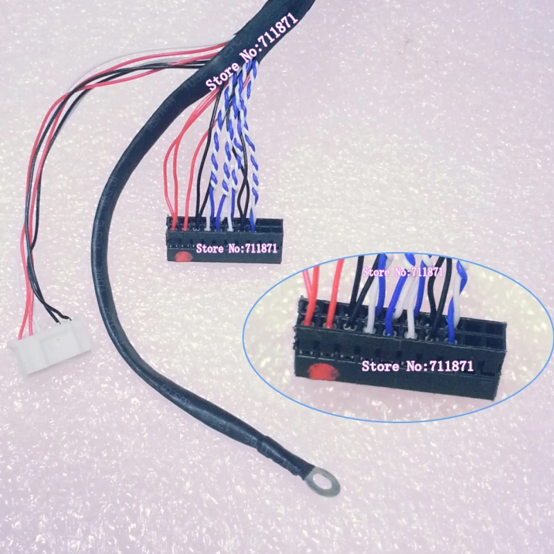 100 سنتيمتر 40P 20453-040T LVDS 1ch 6bit WLED Lcd شاشة كابل 20454 040T 40P LVDS خط الشاشة ل 20455-040E 1ch 6bit LVDS سلك الحبل