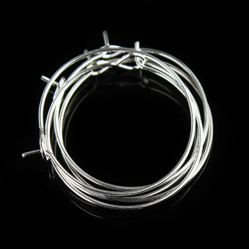 50pcs/lot Gold/Silver/Rhodium Color Ear Wire Hook  Diameter Earring Hoops Findings For DIY Jewelry Making F2399