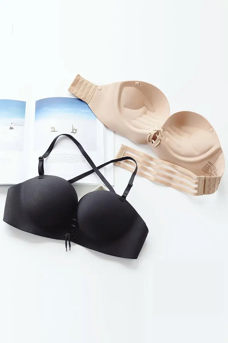 Mozhini Good Sexy Invisible Bra Finger Shape Design super Push Up bra Anti-slip LB Bra For Women Bralette Seamless Elastic bra