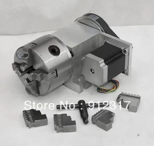 

CNC Rotary axis,the A axis, the fourth rotation axis, K12 100mm three claw chuck 6:1