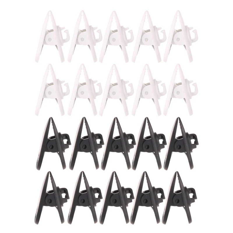 Cable Cord Clip Clamp Collar Lapel Shirt Holder 10Pcs/Set For Headphone Earphone