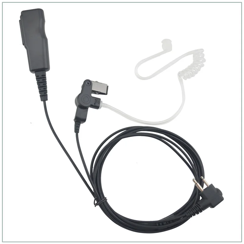 Good quality M Plug Air Acoustic Tube Earpiece Headset with Big PTT for Motorola CP200 CT450 GP68,HYT TC-500, Puxing PX-508,