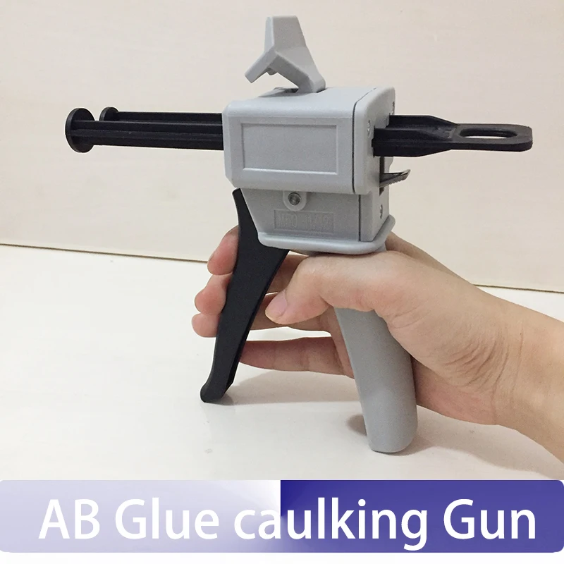 

Epoxy resin AB Glue caulking Gun/cartridge 50 ML 2:1 & 1:1 Universal Manual Dispense mixing Gun Adhesive bonding extrusion tool