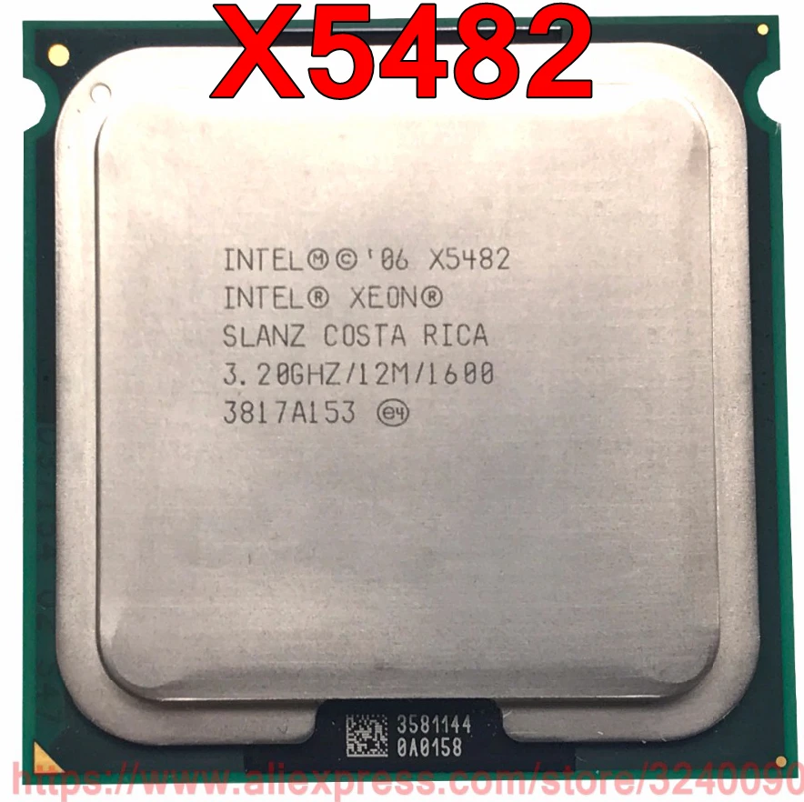 Original Intel CPU Xeon X5482 Processor 3.20GHz/12M/1600MHz Quad-Core Socket 771 free shipping speedy ship out