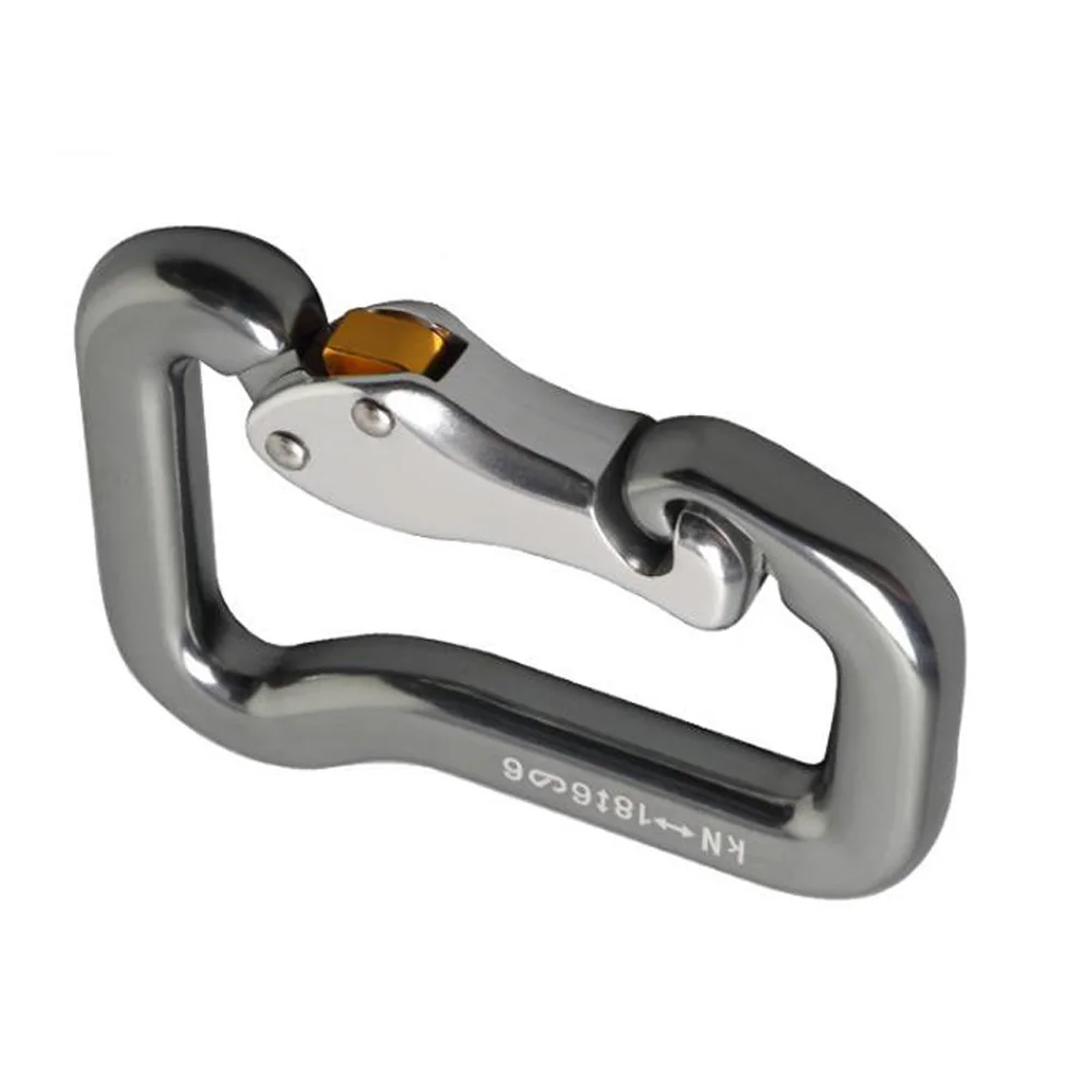 Aluminum Alloy Paragliding Paraglider Carabiner Press Auto Locking Paragliding Rectangular Reserve Parachute Buckle Hook