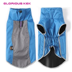 GLORIOUS KEK Reflective Waterproof Dog Clothes Dog Winter Coat Sport Trainining Vest Jackets Snowsuit Apparel for Med Large Dogs