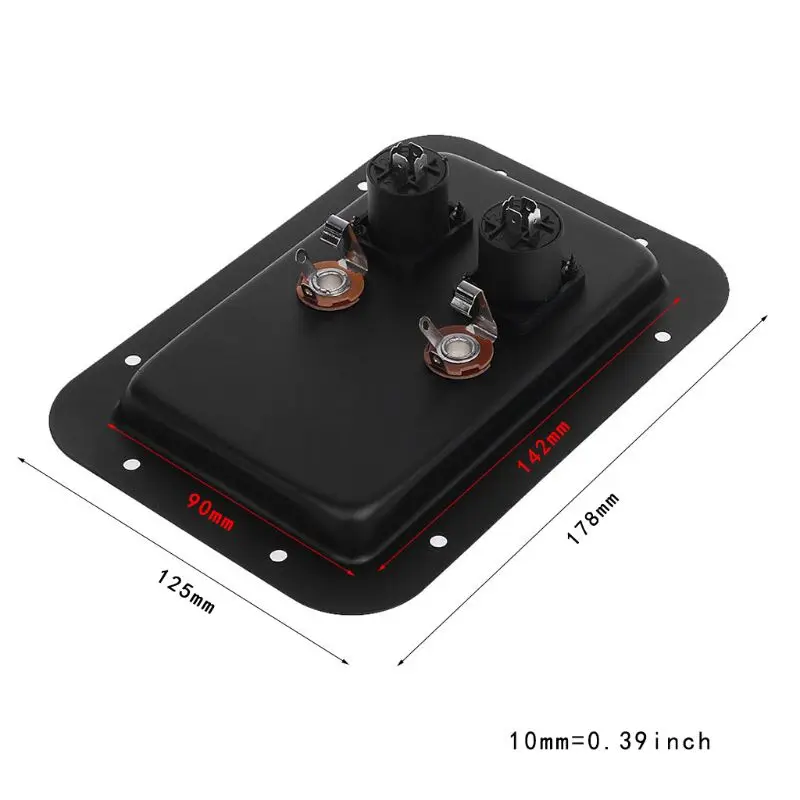 Junction Box 4-Core Socket Jack Plate Terminal Binding Post Dual Speakon Input PA DJ Speaker Cabinet