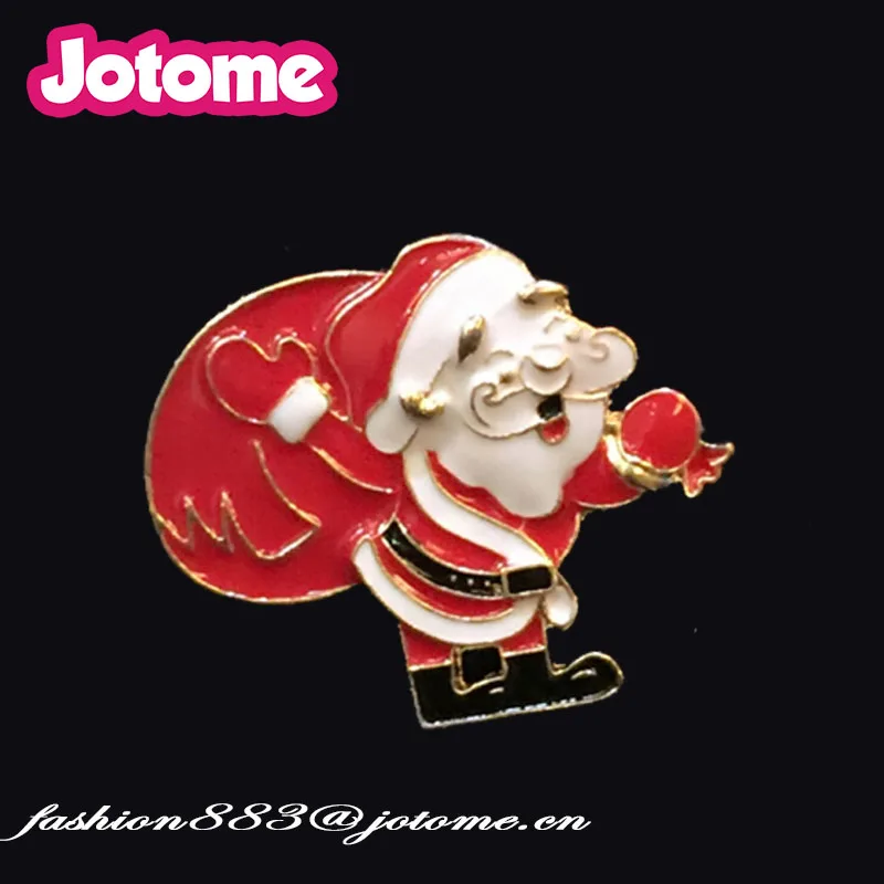 trendy christmas 2017 gifts/decorations fashion Santa Claus jewelry brooches and enamel pins for holidays gifts