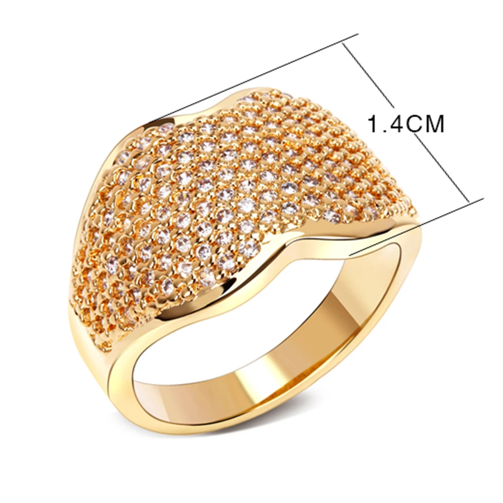 YLMyself Elegant Rings for Women with Bright Crystal Stones, Trendy Jewelry Making Finger Ring