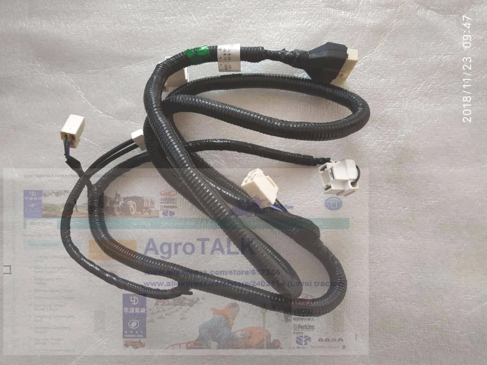 wiring harness of front lamp (please check the code number) for Lovol TE 25hp series tractor parts,Part number:TE250.483.1a