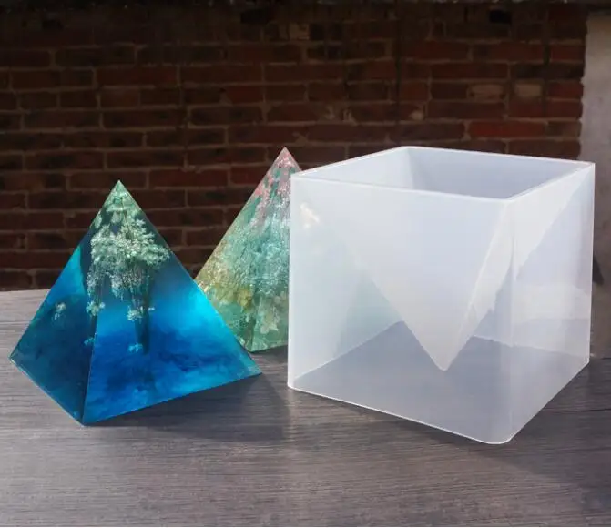 Super Big Pyramid Orgone Generator Mould Large Silicone Mold Geometry Mould Flexible Triangular Pyramid Mold Epoxy Resin Mold