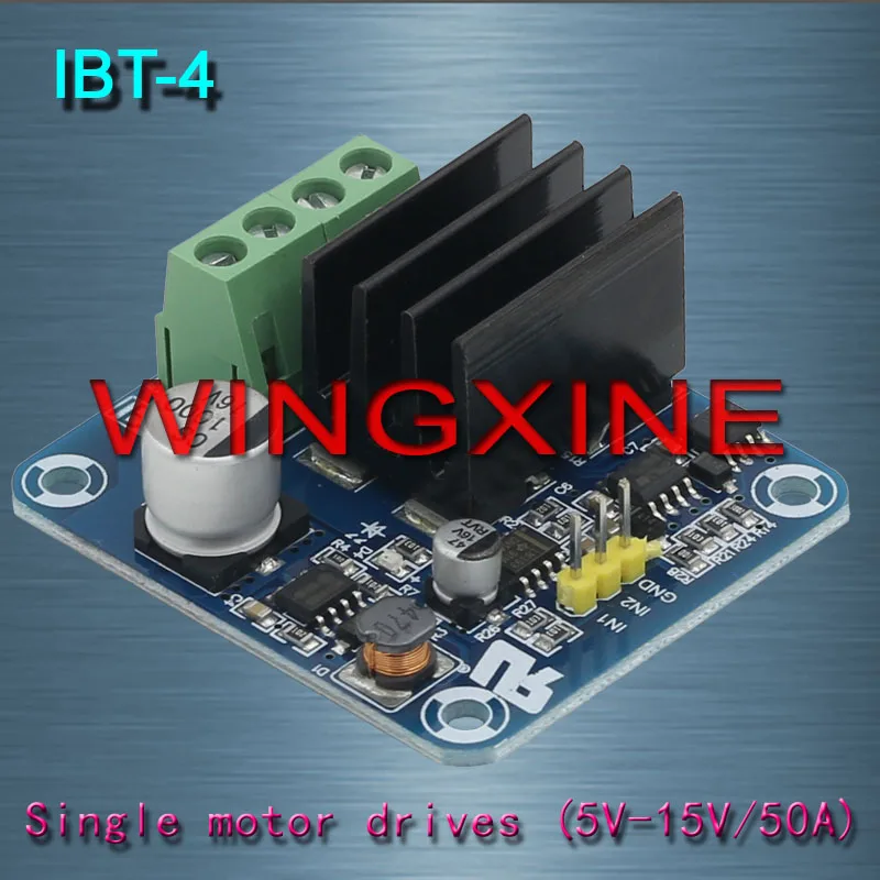 

Free shipping,IBT-4 50A H-bridge High-power Motor Driver module/smart car