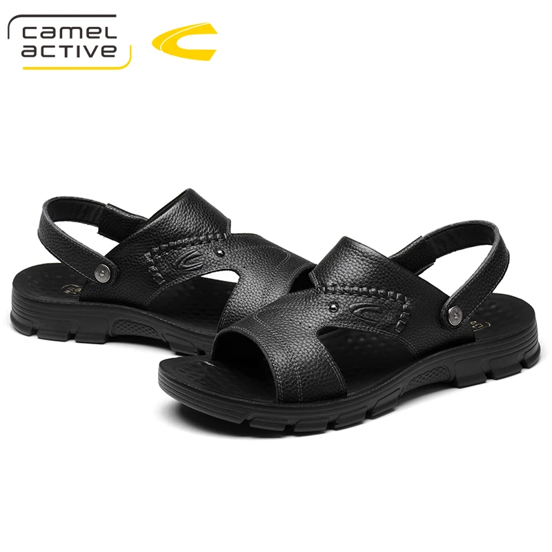 

Camel Active New Men's sandals Summer Black Casual Shoes High Quality Flat Beach Sandals slippers for Men hommes sandalias