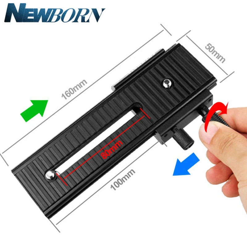 100% Fotomate LP-01 2-Way Macro Focus Focusing Rail Slider for Canon Nikon Sony Pentax Fuji Olympus Camera DSLR