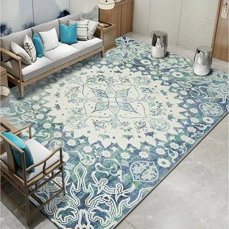 

Modern Minimalist Nordic Geometric retro style carpets for Living room Bedroom Area Rugs Tea Table Antiskid Mat Home soft carpet