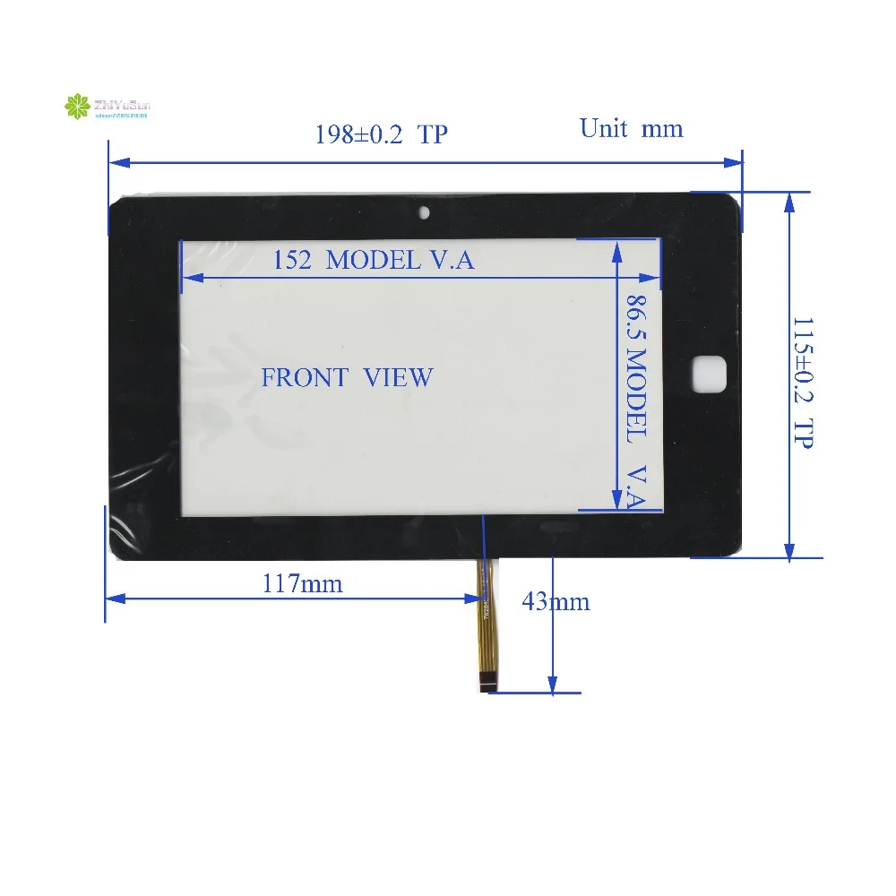 

ZhiYuSun TW2842 7-дюймовая сенсорная панель для радио car198 * 115 198 мм * 115 мм, бесплатная доставка, планшетный ПК